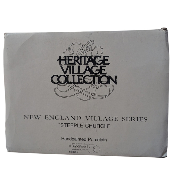 Department 56 Steeple Church - New England Village Series VINTAGE 1986 - Picture 9 of 13